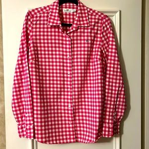 Vineyard Vines Gingham Long Sleeve Button-Up Shirt  Size 12